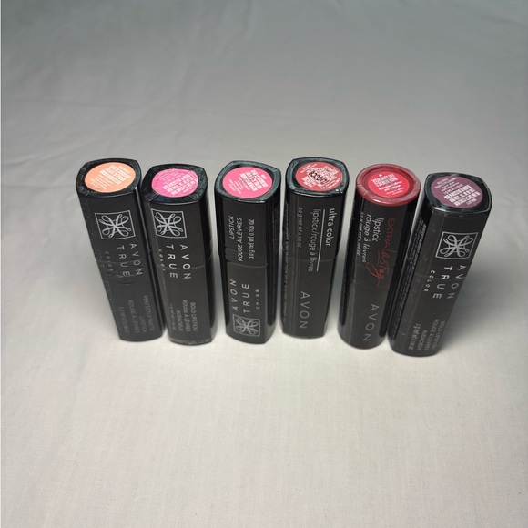 Avon True Color Lipstick Collection - Peach Pink and Red